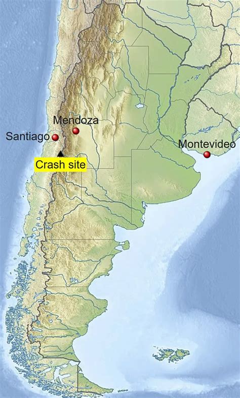 1972 andes plane crash location map|1972 andes plane crash site.